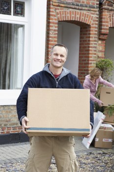 Office relocation planning in Farringdon with business equipment ready for transport