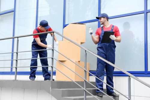 Furniture protection and transport during removal services in Farringdon