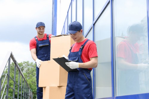 Removal team preparing items safely during a Farringdon move