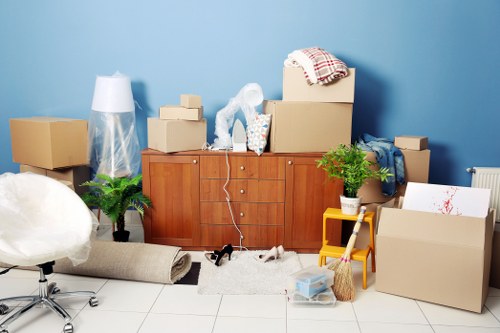 Professional removals team preparing for a central London move
