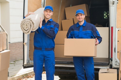 Packing boxes for a Farringdon flat move
