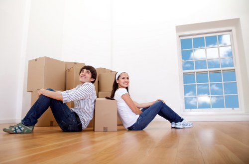 Professional movers in Farringdon planning an urban relocation
