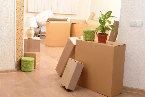 Local removals team handling a student move in Farringdon